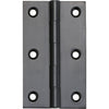 Hinge Fixed Pin Matt Black H89xW50xT2.5mm in Matt Black