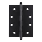 Tradco loose pin hinge with durable metal construction, showing the hinge open with pin and mounting holes visible.