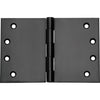 Hinge Broad Butt Matt Black H100xW150xT4mm in Matt Black