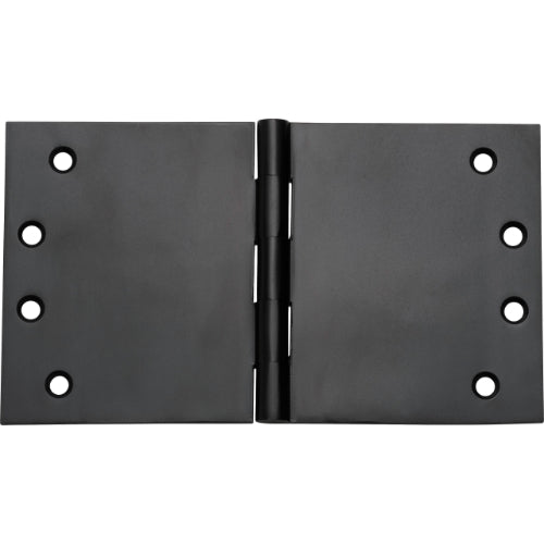 Tradco Broad Butt Hinge showing a metal hinge with a rectangular shape and mounting holes for cabinet or door installation.