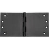 Hinge Broad Butt Matt Black H100xW200xT4mm in Matt Black