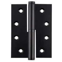 Right-hand Tradco Lift Off Hinge shown, featuring durable metal construction and easy installation for cabinet doors.