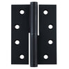 Hinge Lift Off Left Hand Matt Black H100xW75xT2.5mm in Matt Black