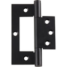 Tradco Hirline hinge with durable metal construction, showcasing its sleek design and sturdy mounting.