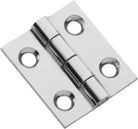 Cabinet Hinge Fixed Pin Chrome Plated H25xW22mm in Chrome Plated