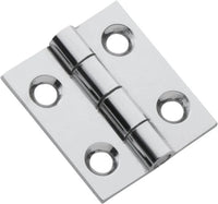 Cabinet Hinge Fixed Pin Chrome Plated H25xW22mm in Chrome Plated