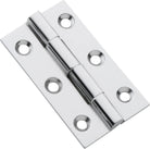 Cabinet Hinge Fixed Pin Chrome Plated H50xW28mm in Chrome Plated