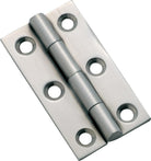 Cabinet Hinge Fixed Pin Satin Chrome H50xW28mm in Satin Chrome