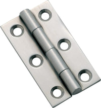 Cabinet Hinge Fixed Pin Satin Chrome H50xW28mm in Satin Chrome