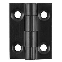 Cabinet Hinge Fixed Pin Matt Black H25xW22mm in Matt Black