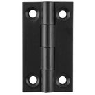 Cabinet Hinge Fixed Pin Matt Black H38xW22mm in Matt Black
