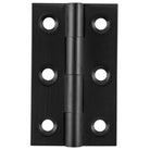 Cabinet Hinge Fixed Pin Matt Black H50xW28mm in Matt Black