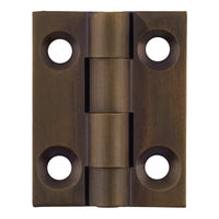 Cabinet Hinge Fixed Pin Antique Brass H25xW22mm in Antique Brass