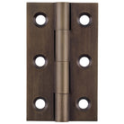 Cabinet Hinge Fixed Pin Antique Brass H50xW28mm in Antique Brass