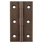 Cabinet Hinge Fixed Pin Antique Brass H63xW35mm in Antique Brass