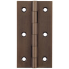 Cabinet Hinge Fixed Pin Antique Brass H76xW41mm in Antique Brass