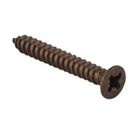 Tradco Hinge Screws- Solid Brass L32mm 10 Gauge - Antique Brass / 32mm in Antique Brass