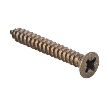 Screw Hinge Packet 50 Antique Brass L32mm 10 Gauge in Antique Brass