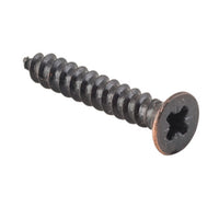 Solid brass hinge screws by Tradco, 25mm L25mm, 8 gauge, designed for durable door and furniture installations.
