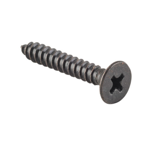 Screw Hinge Packet 50 Matt Black L25mm 8 Gauge in Matt Black