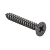 Screw Hinge Packet 50 Matt Black L32mm 10 Gauge in Matt Black