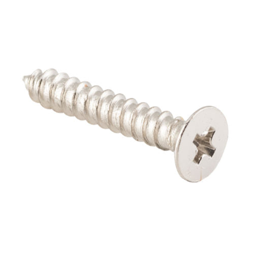 Screw Hinge Packet 50 Polished Nickel L25mm 8 Gauge in Polished Nickel