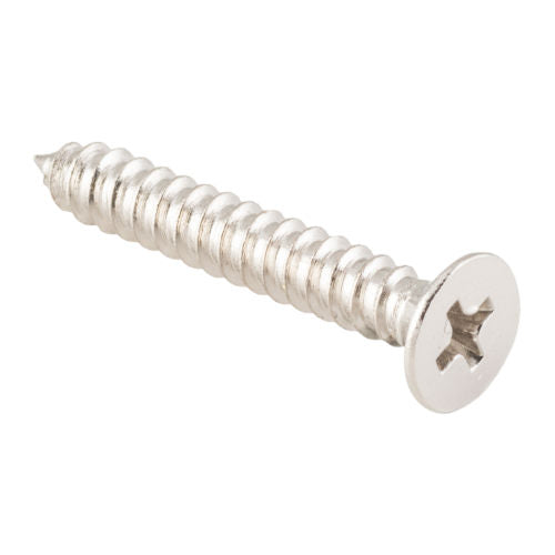 Screw Hinge Packet 50 Polished Nickel L32mm 10 Gauge in Polished Nickel