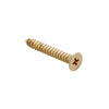 Screw Hinge Packet 50 Satin Brass L32mm 10 Gauge in Satin Brass