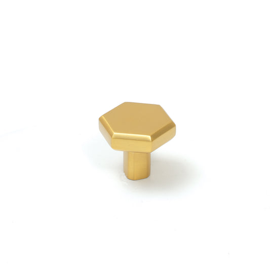 HENDRIX KNOB 32MM BRUSHED SATIN BRASS in Brushed Satin Brass
