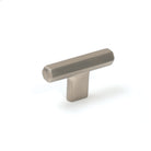 Momo HENDRIX Cabinet T-Pull in dark bronze finish, showing a sleek metal handle for cabinet doors and drawers.