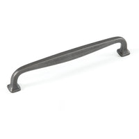 Momo JAGO cabinet pull handle in matte black finish, with a sleek curved design for modern kitchen or furniture drawers.