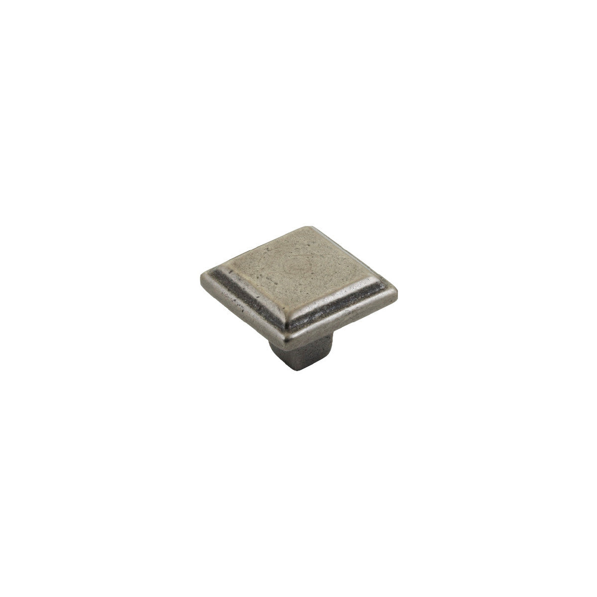 WINDSOR 34MM SQUARE KNOB PEWTER in Pewter