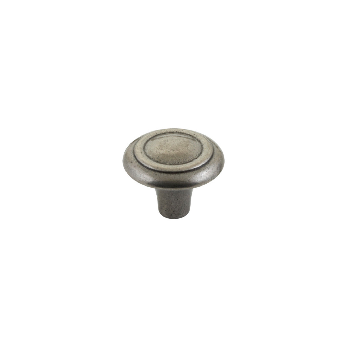 Momo WINCHESTER cabinet knob in polished white finish with decorative design, mounted on a wooden cabinet door.