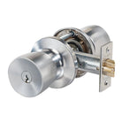 538 SERIES KEY IN KNOB STOREROOM ESCAPE SET TP in Brushed Satin Chrome