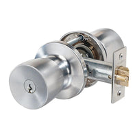 538 SERIES KEY IN KNOB STOREROOM ESCAPE SET TP in Brushed Satin Chrome