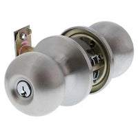 SYMMETRY ENTRANCE SET MANOR TP in Satin Stainless