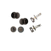 Door Knob Cambridge Round Rose Concealed Fix Signature Brass D54xP67mm BP58mm Privacy Kit, Tube Latch Split Cam 'T' Striker Signature Brass Backset 60mm, Privacy Bolt Round Bolt Signature Brass Backset 60mm, Privacy Turn Oval Concealed Fix Round S… in Sig