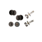 Door Knob Cambridge Round Rose Concealed Fix Signature Brass D54xP67mm BP58mm Privacy Kit, Tube Latch Split Cam 'T' Striker Signature Brass Backset 60mm, Privacy Bolt Round Bolt Signature Brass Backset 60mm, Privacy Turn Oval Concealed Fix Round S… in Sig
