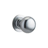 Door Knob Cambridge Round Rose Concealed Fix Brushed Chrome D54xP67mm BP58mm in Brushed Chrome
