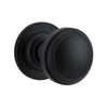 Door Knob Paddington Round Rose Concealed Fix Matt Black D54xP68mm BP58mm in Matt Black