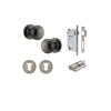 Door Knob Paddington Round Rose Concealed Fix Distressed Nickel D54xP68mm BP58mm Entrance Kit, Mortice Lock Euro Distressed Nickel CTC85mm Backset 60mm, Euro Cylinder Dual Function 5 Pin Distressed Nickel L65mm KA1, Escutcheon Euro Concealed Fix R… in Dis