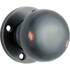 Door Knob Retro Fit Round Rose Pair Antique Copper D54xP59mm BP60mm in Antique Copper