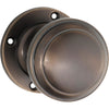 Door Knob Milton Round Rose Pair Antique Brass D54xP65mm BP57mm in Antique Brass