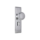 Door Knob Milton Privacy Pair Chrome Plated H200xW50xP73mm in Chrome Plated