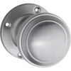 Door Knob Milton Round Rose Pair Satin Chrome D54xP65mm BP57mm in Satin Chrome