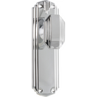 Door Knob Napier Art Deco Latch Pair Chrome Plated H178xW54xP50mm in Chrome Plated