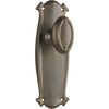 Door Knob Bungalow Latch Pair Antique Brass H197xW68xP60mm in Antique Brass