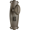 Door Knob Bungalow Privacy Pair Antique Brass H197xW68xP60mm in Antique Brass