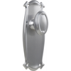 Door Knob Bungalow Latch Pair Satin Chrome H197xW68xP60mm in Satin Chrome