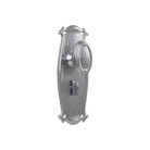 Door Knob Bungalow Privacy Pair Satin Chrome H197xW68xP60mm in Satin Chrome